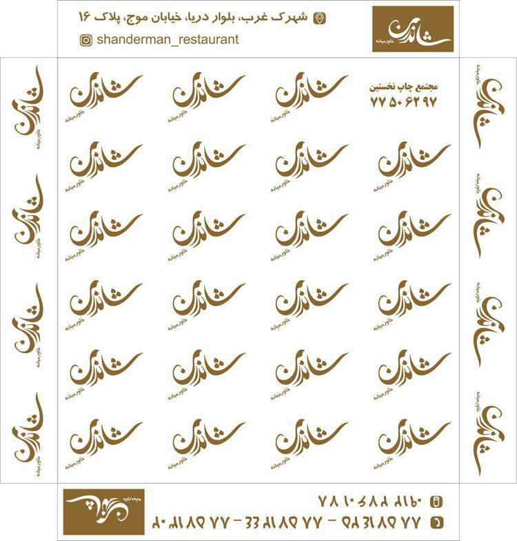 سینی زیر غذا
